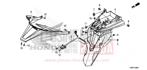 REAR FENDER NSS300AK de 2019